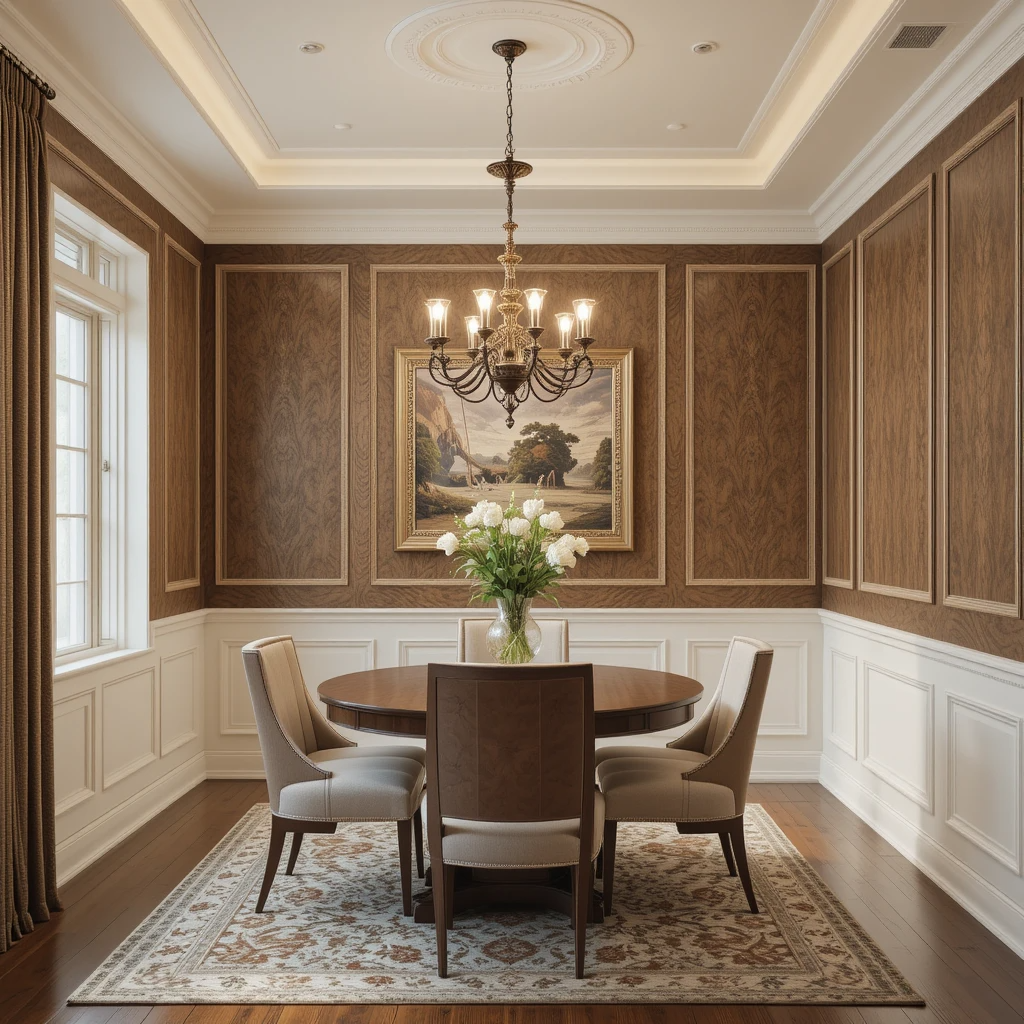 Wall Panels and Wainscoting dinning room wall