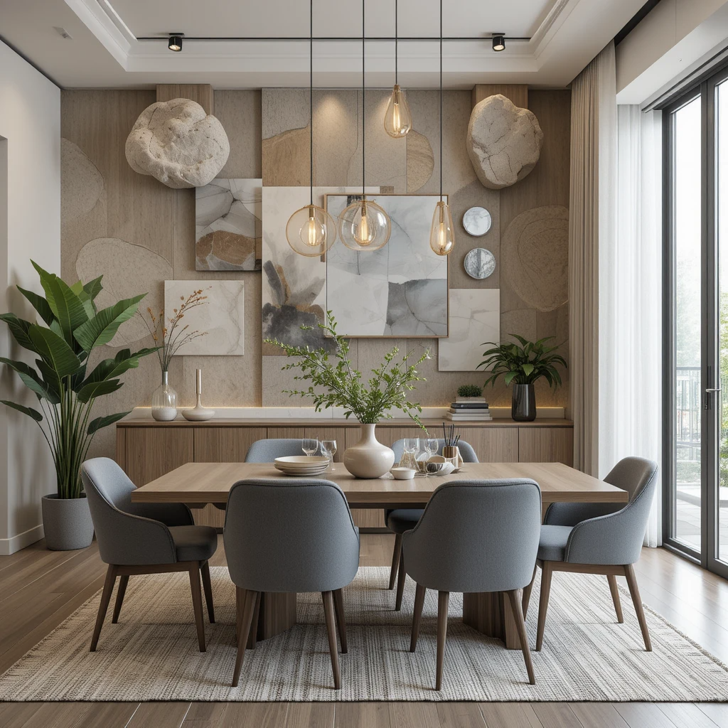 Natural Elements dinning room wall