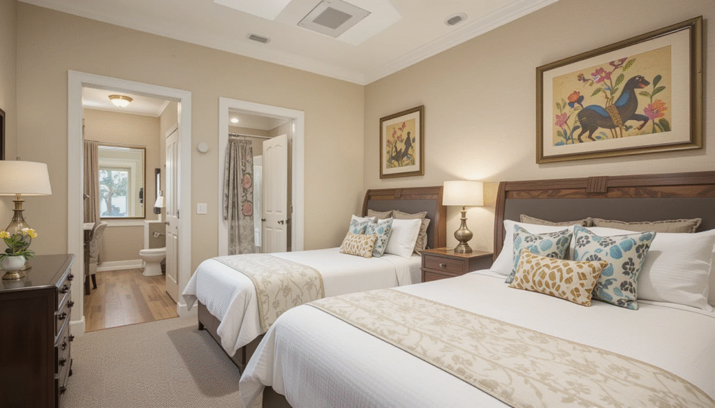 Bedrooms with Jack and Jill bathroom: