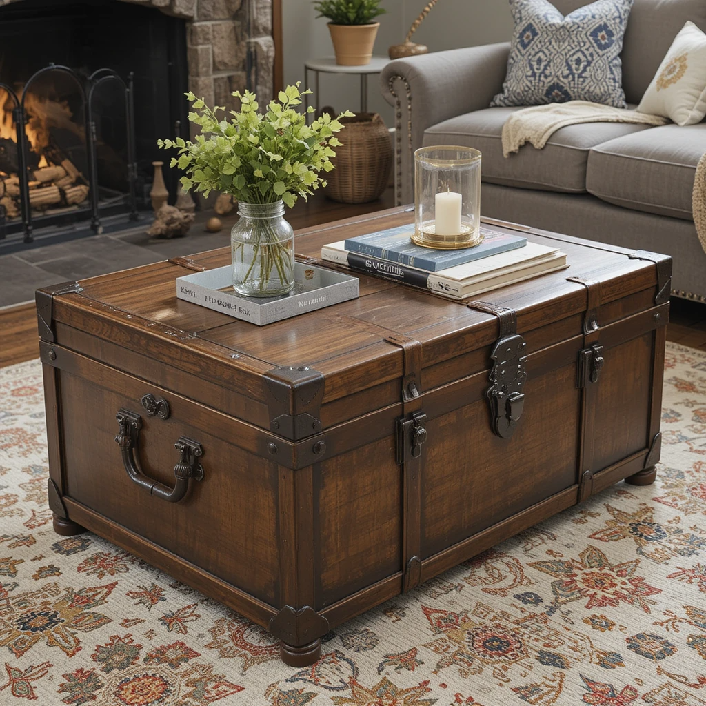 Vintage Trunk Coffee Table