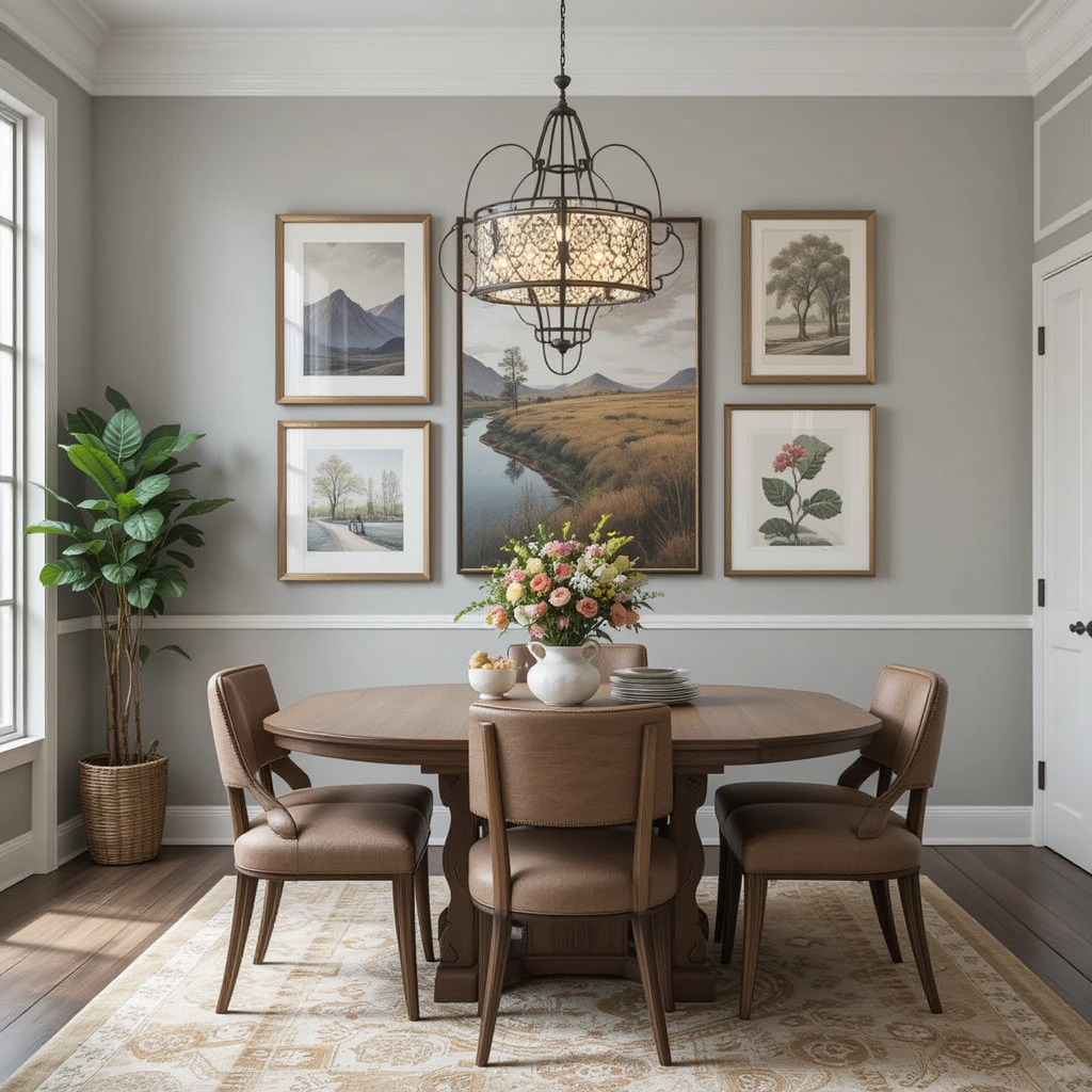 Gallery Wall Ideas for Dining Area Decor