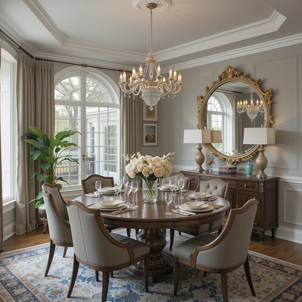Using Mirrors to Enhance Dining Room Space