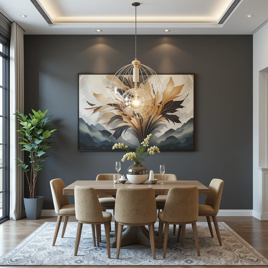 Modern Wall Art Designs for Dining Area Decoration