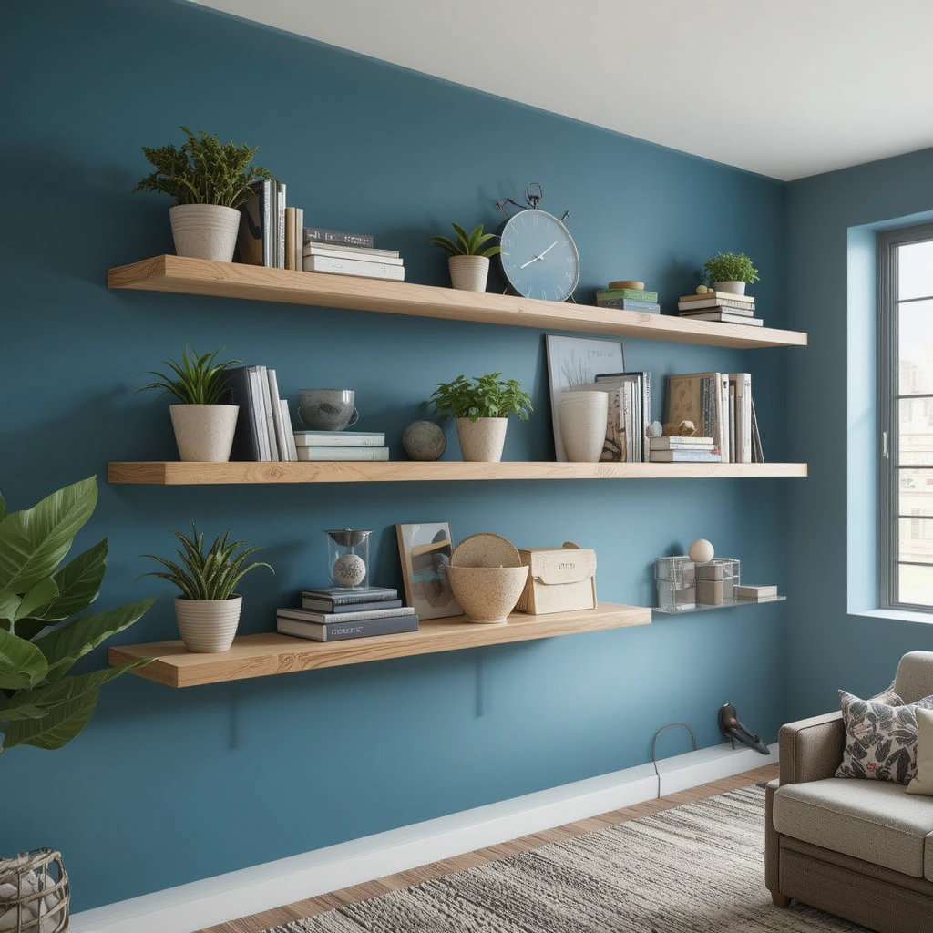 Adding Floating Shelves for Style and Storage