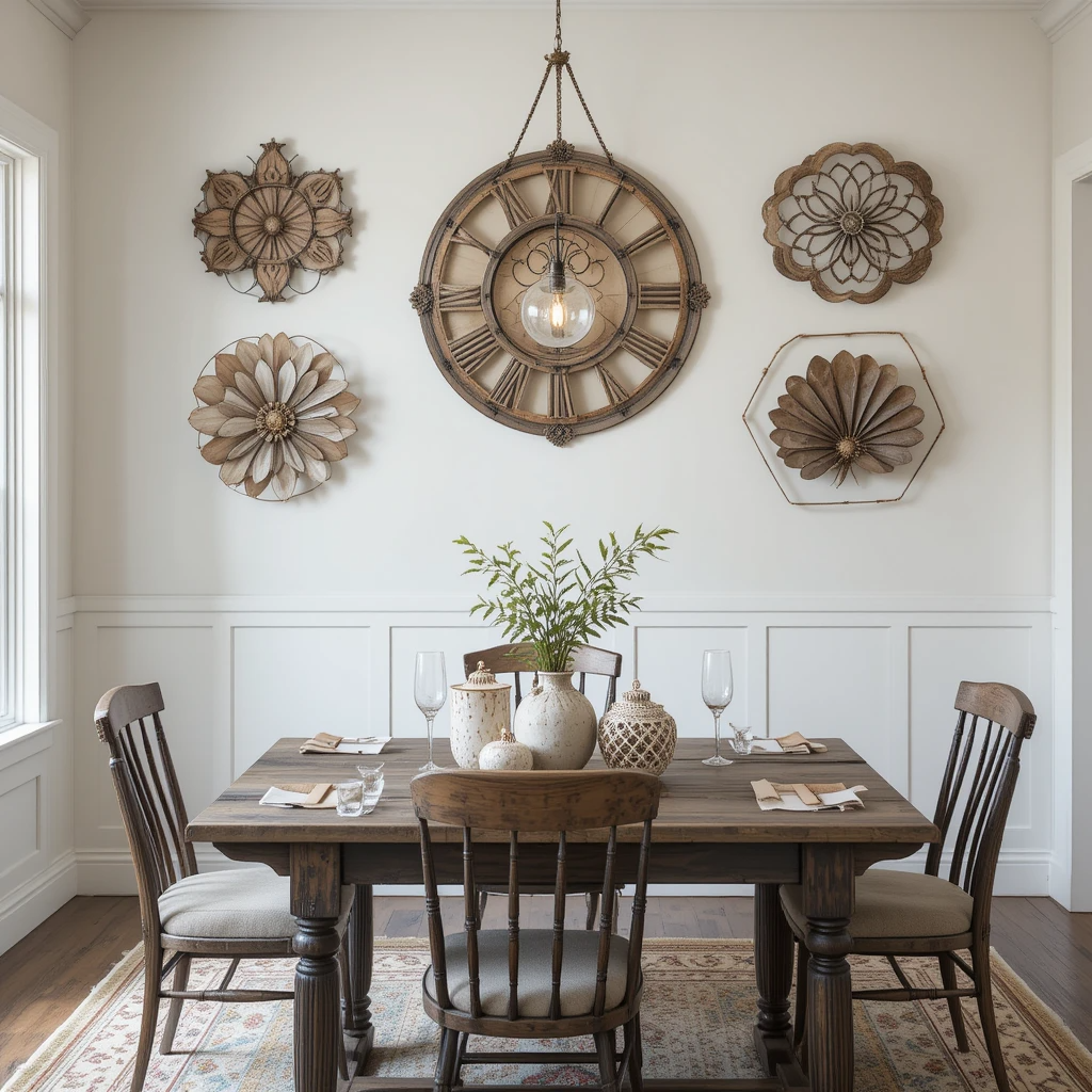 Rustic and Farmhouse Style Dining Wall Decorations