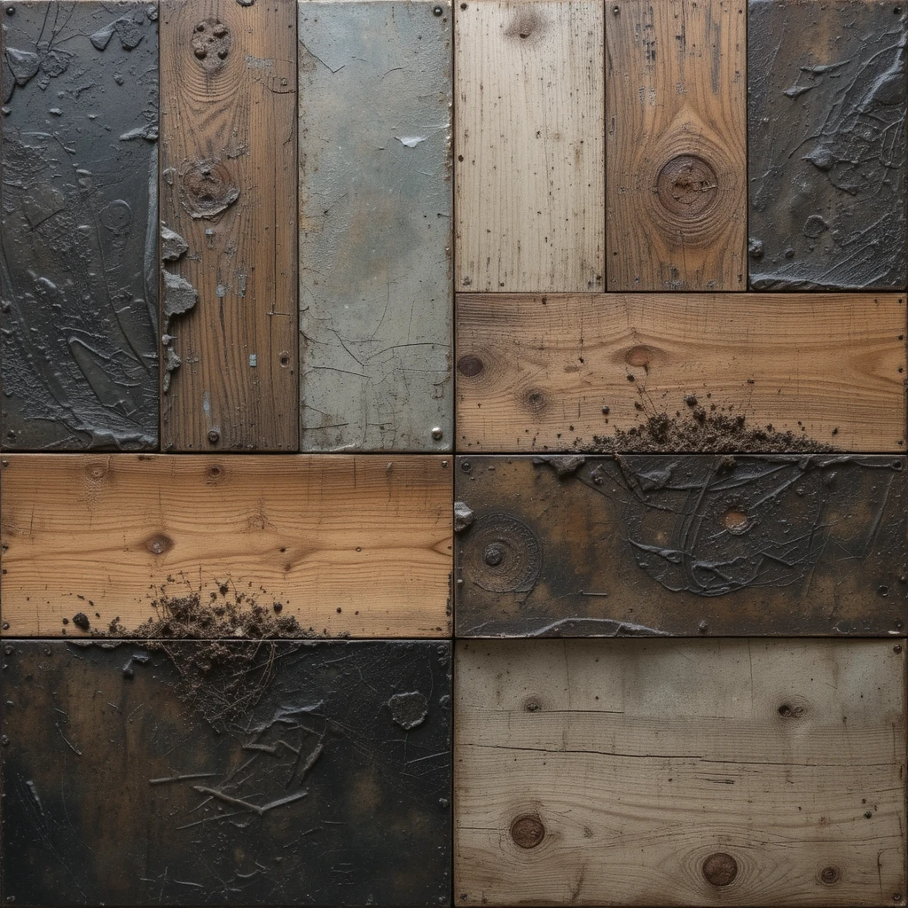 Mixing Textures: Wood, Metal and Fabric Wall Accents